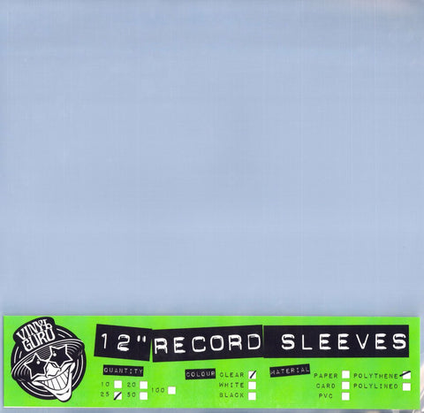 Vinyl Guru Polythene Outer Sleeves for 12 inch Records